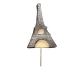 Eiffel Towers White & Milk Chocolate Sucker Lollipop 3.0oz Grey Tower
